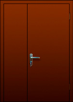 металлическая дверь - цвет коричневый