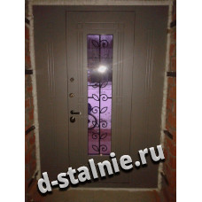 Стальная дверь КТ-001, МДФ + МДФ