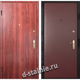Стальная дверь Л-02, Ламинат + Винилискожа