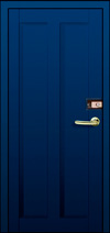 металлическая дверь - цвет синий